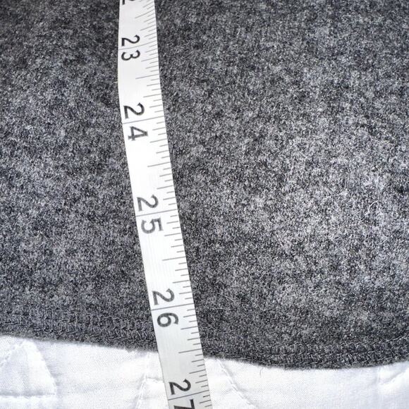 Talbots Womens Size 8 Gray Wool Lightweight Long Sleeve V-Neck Pocket Blazer - Picture 8 of 10